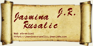 Jasmina Rusalić vizit kartica
